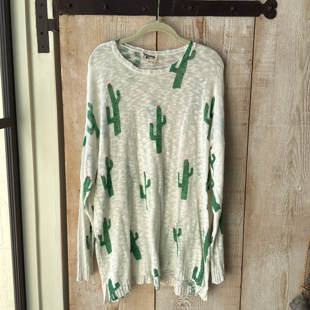 Show Me Your Mumu Cactus Sweater 🌵 Size Large